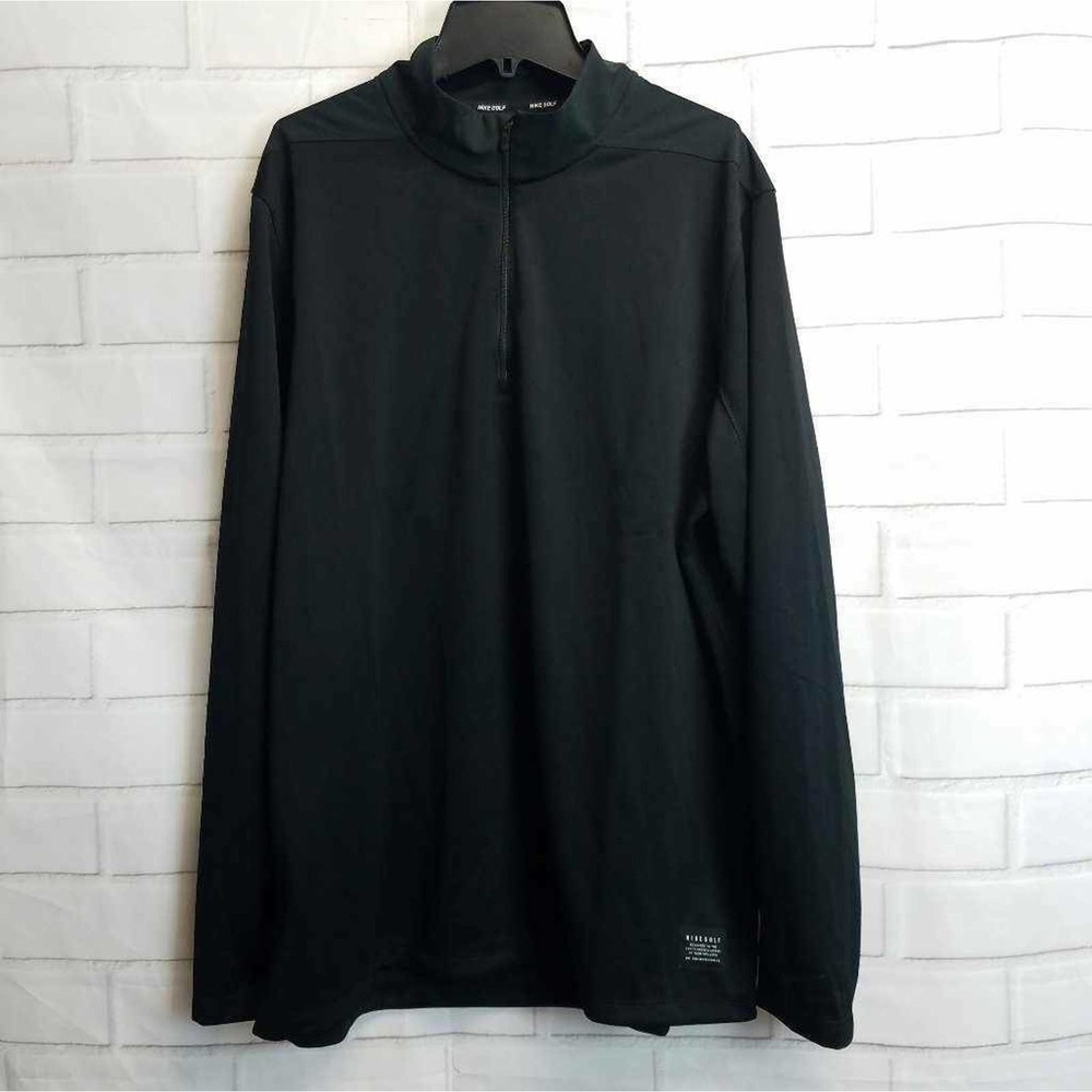 NWOT Nike Golf Dri Fit Mens 1/4 Zip Pullover Top L